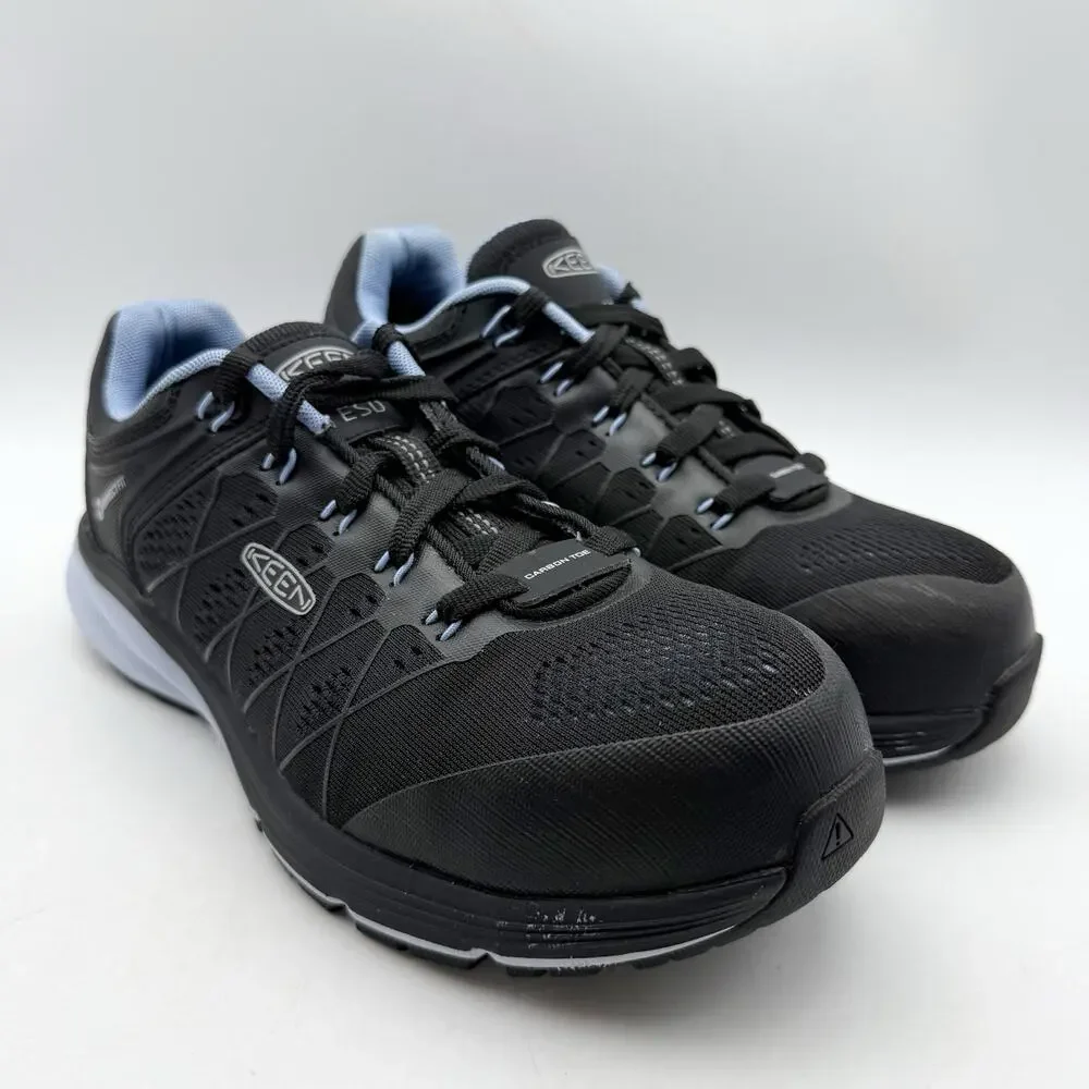 KEEN Utility Womens Vista Energy Composite Toe Work Shoe US 9 Black Blue EUC
